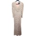 Mac Duggal NWT Gold Sequin Puff Sleeve Surplice Gown 5510 Size 6