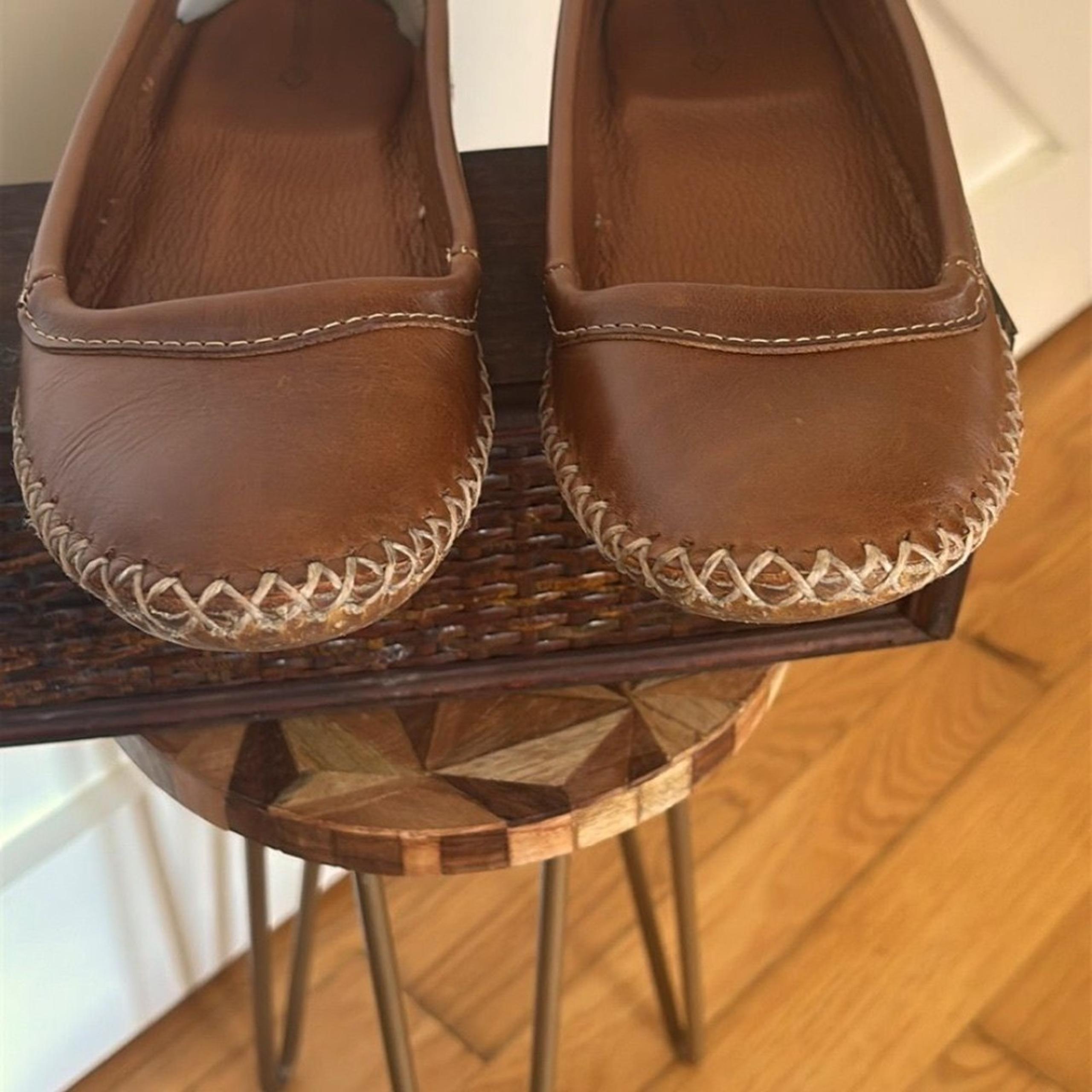 Quoddy Earthing Hand Sewn Genuine Leather Campadrille Soft Bottom Ballet Flats