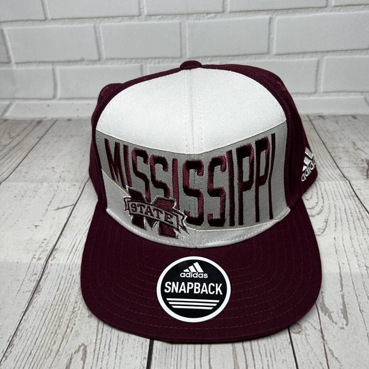 Mississippi State Bulldogs NCAA Adidas Hat Snapback Cap New Men