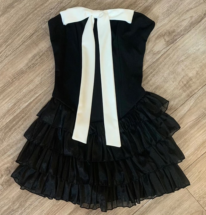 y2k black big bow skirt mini skirt cute skirt