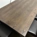 Dark Brown Wood Dining Table & Leather Chairs