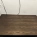 Dark Brown Wood Dining Table & Leather Chairs