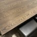 Dark Brown Wood Dining Table & Leather Chairs