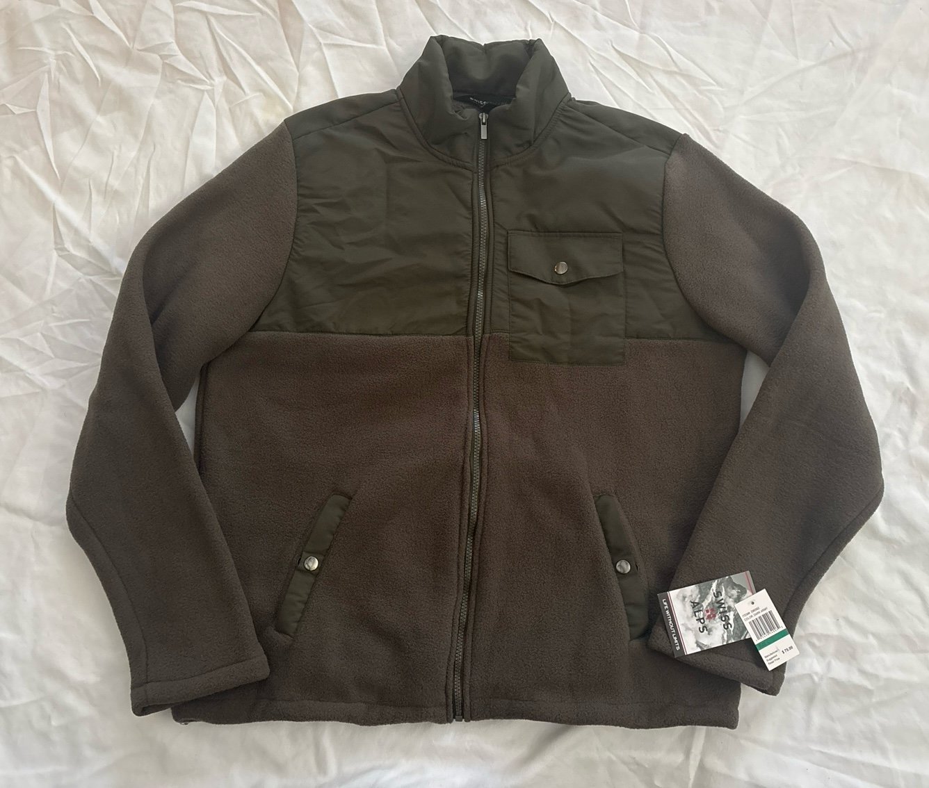Swiss ALPS brand zip jacket (size Large)