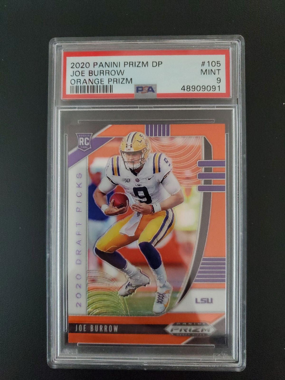 Joe burrow orange rookie psa 9