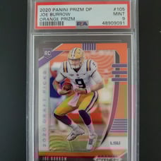 Joe burrow orange rookie psa 9