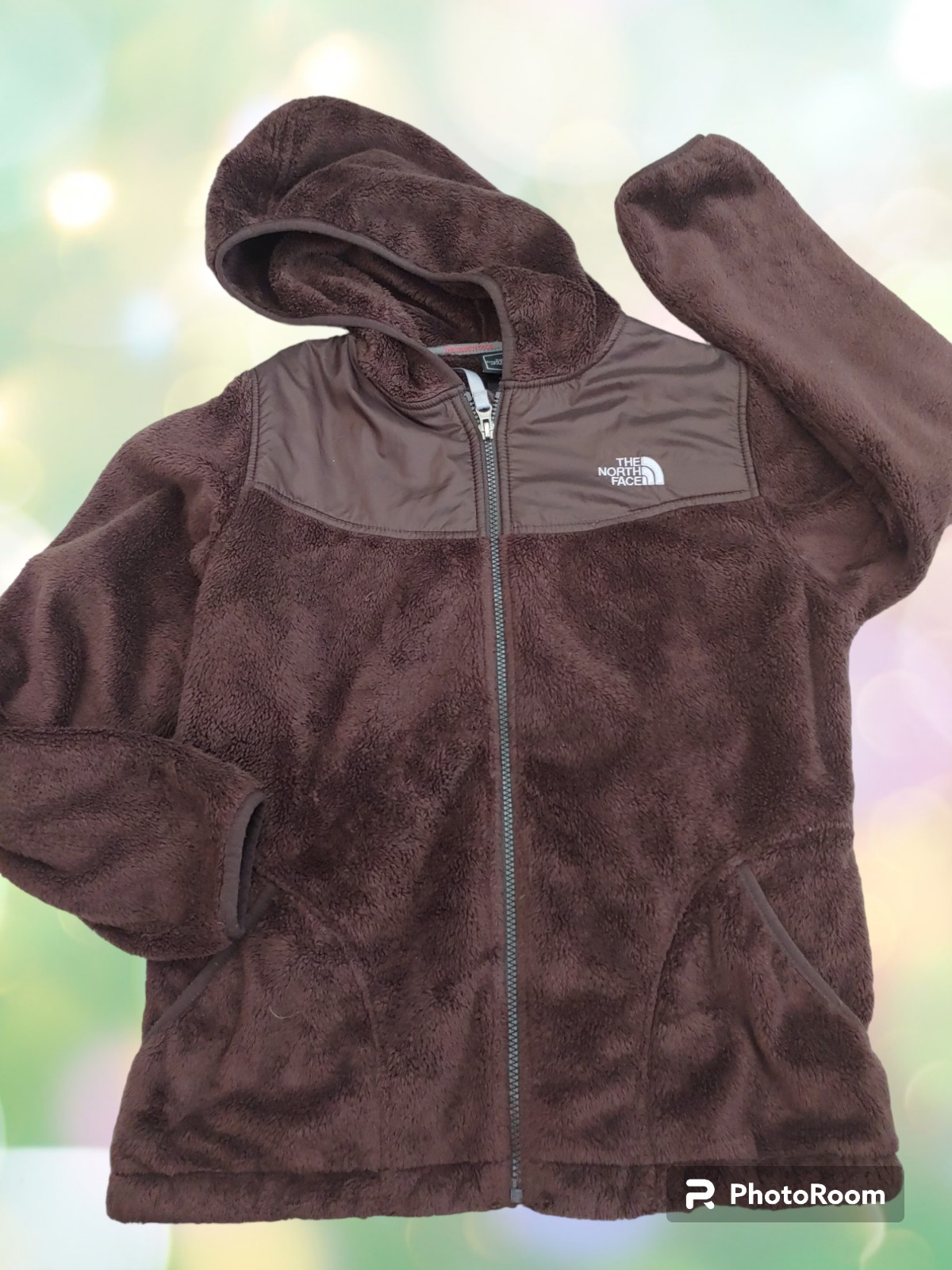 #2016 Girls size 18 NORTH FACE plush jacket