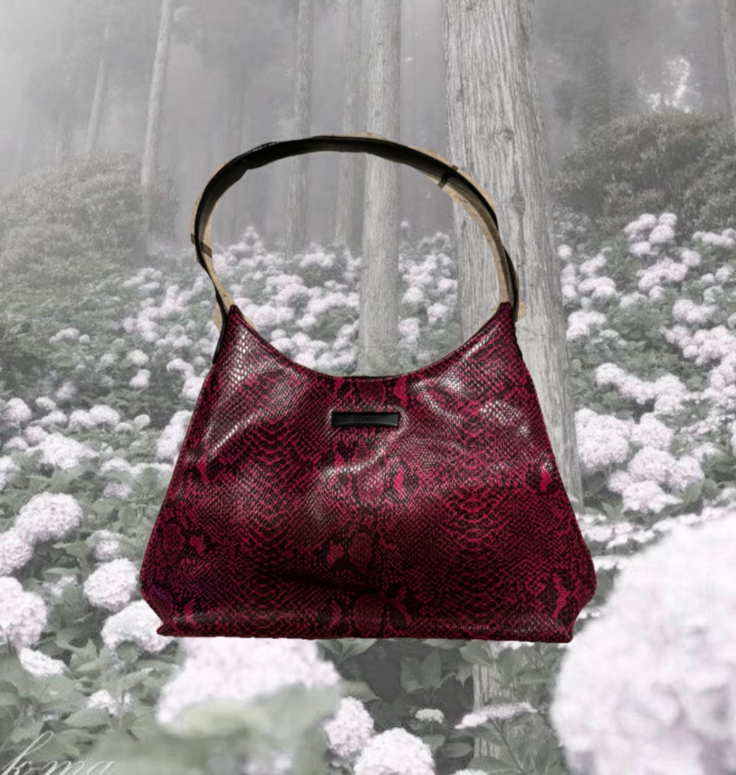 Pink Snakeskin Purse
