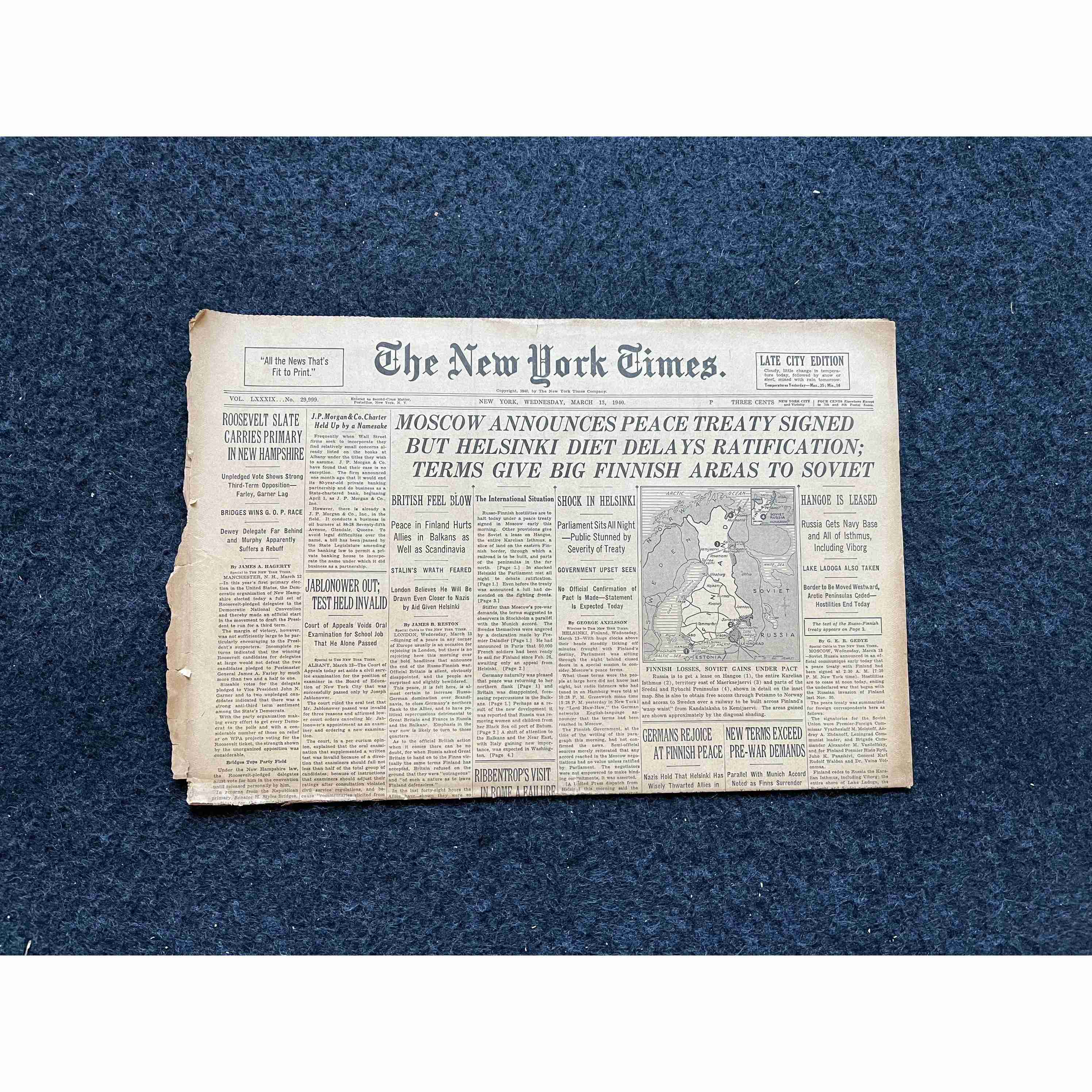 1940 Surrender of Finland to USSR - End of Winter War, Soviet Union History, Ru
