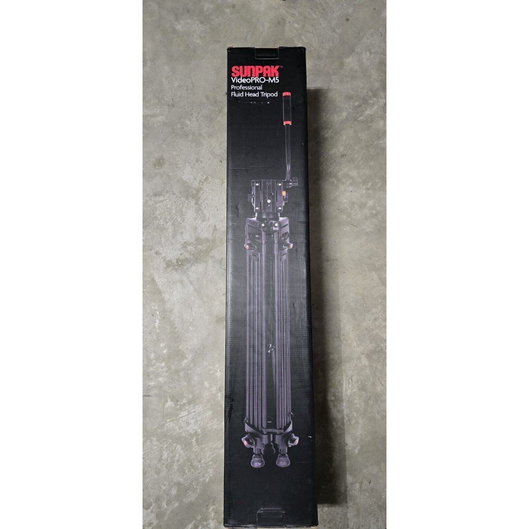 Sunpak Video PRO-M5 72.8 Professional Fluid Head Tripod