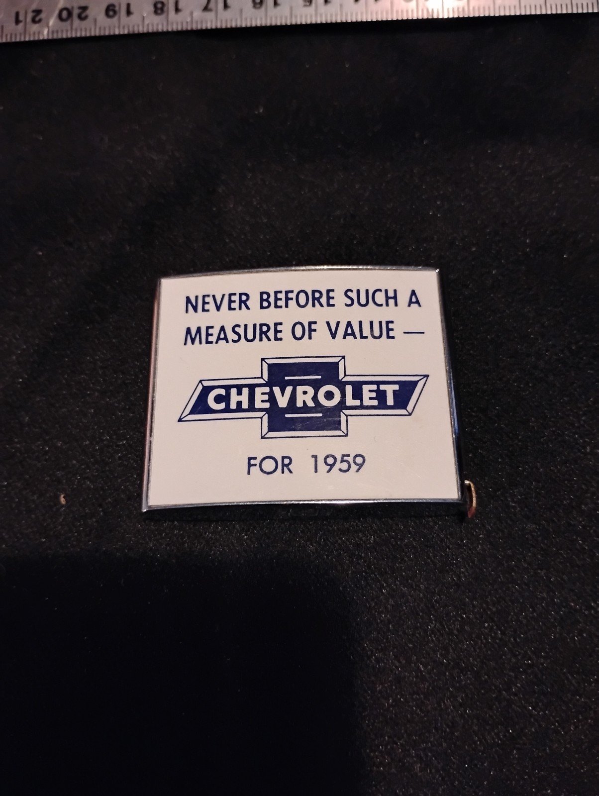 1959 CHEVROLET ADVERTISING TAPE MEASURE PROMO