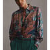 Banjanan Cora Botanical Print Button Up Shirt Sz S New