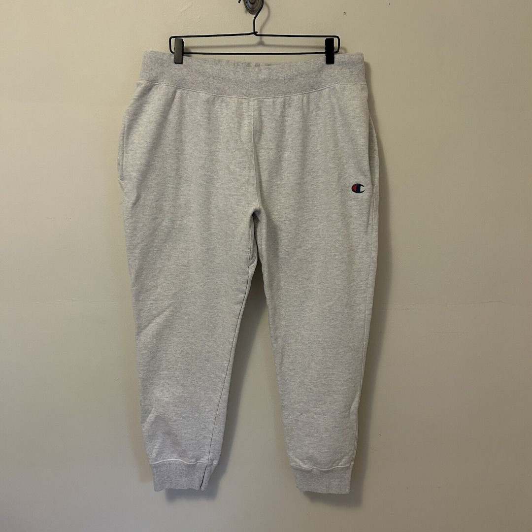 Champion Reverse Weave Gray Jogger Heavyweight Sweatpants XXL Vintage
