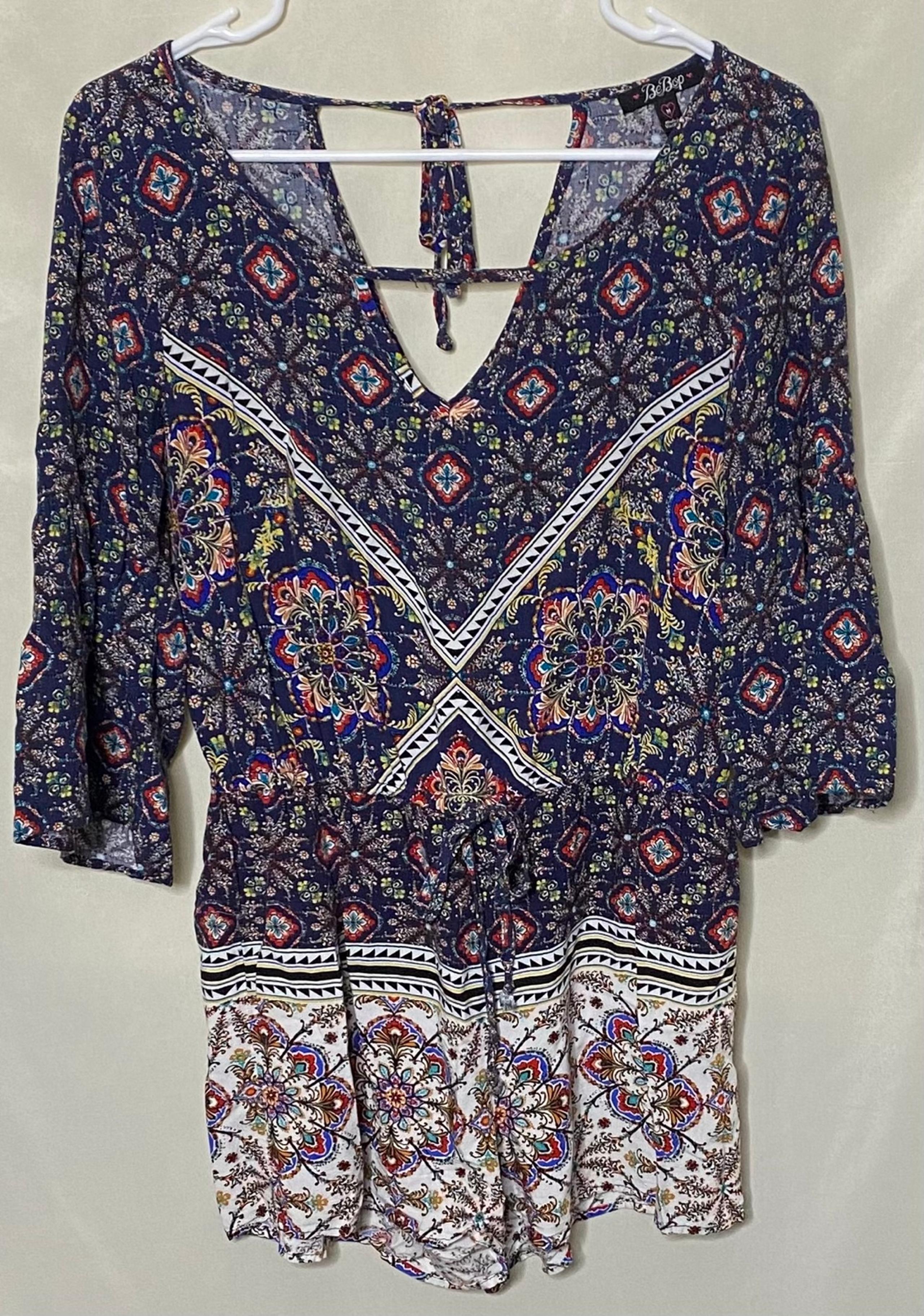 Bebop Floral/ Tribal Boho Romper