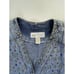 Vintage Womens 13/14 Embellished Jeweled Oversized Acid Jean Jacket