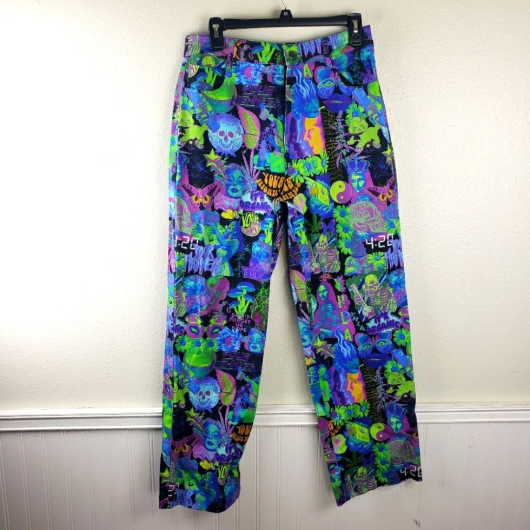 Women's Your Highness Trippy 420 Ruckus High Rise Graphic Pants Size 8/Med