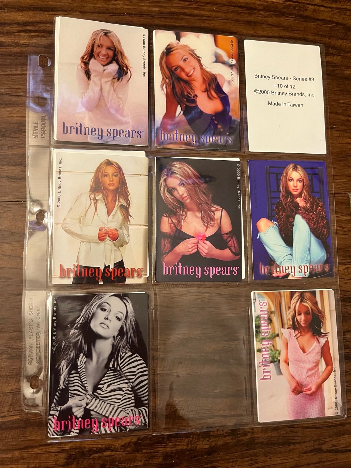Britney Spears Stickers Series #3 2000 (Set of 10)