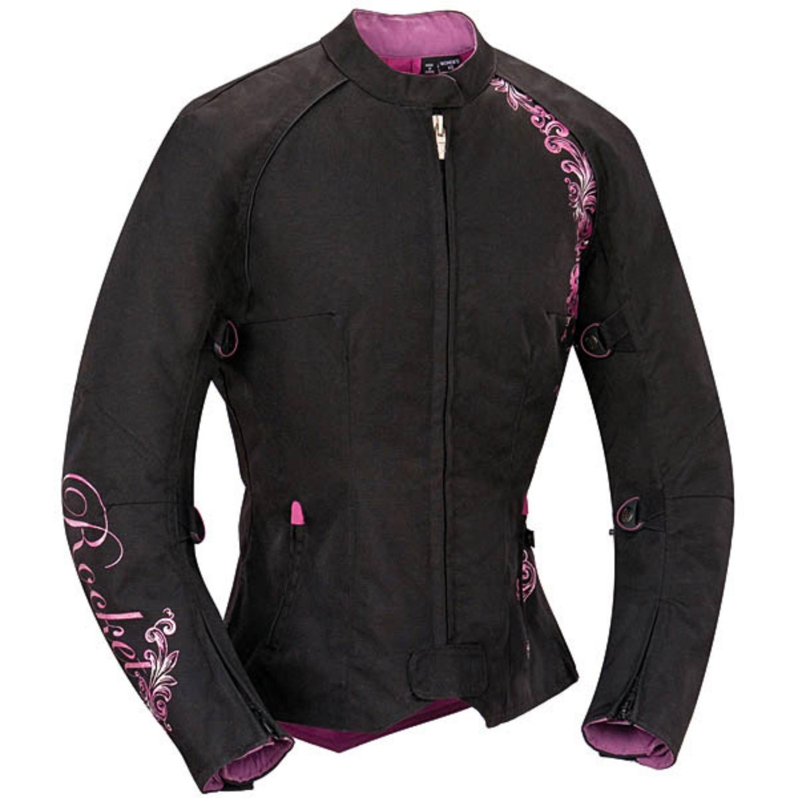 JoeRocket Heartbreaker 2.0 Motorcycle Jacket Black Purple size Ladies S