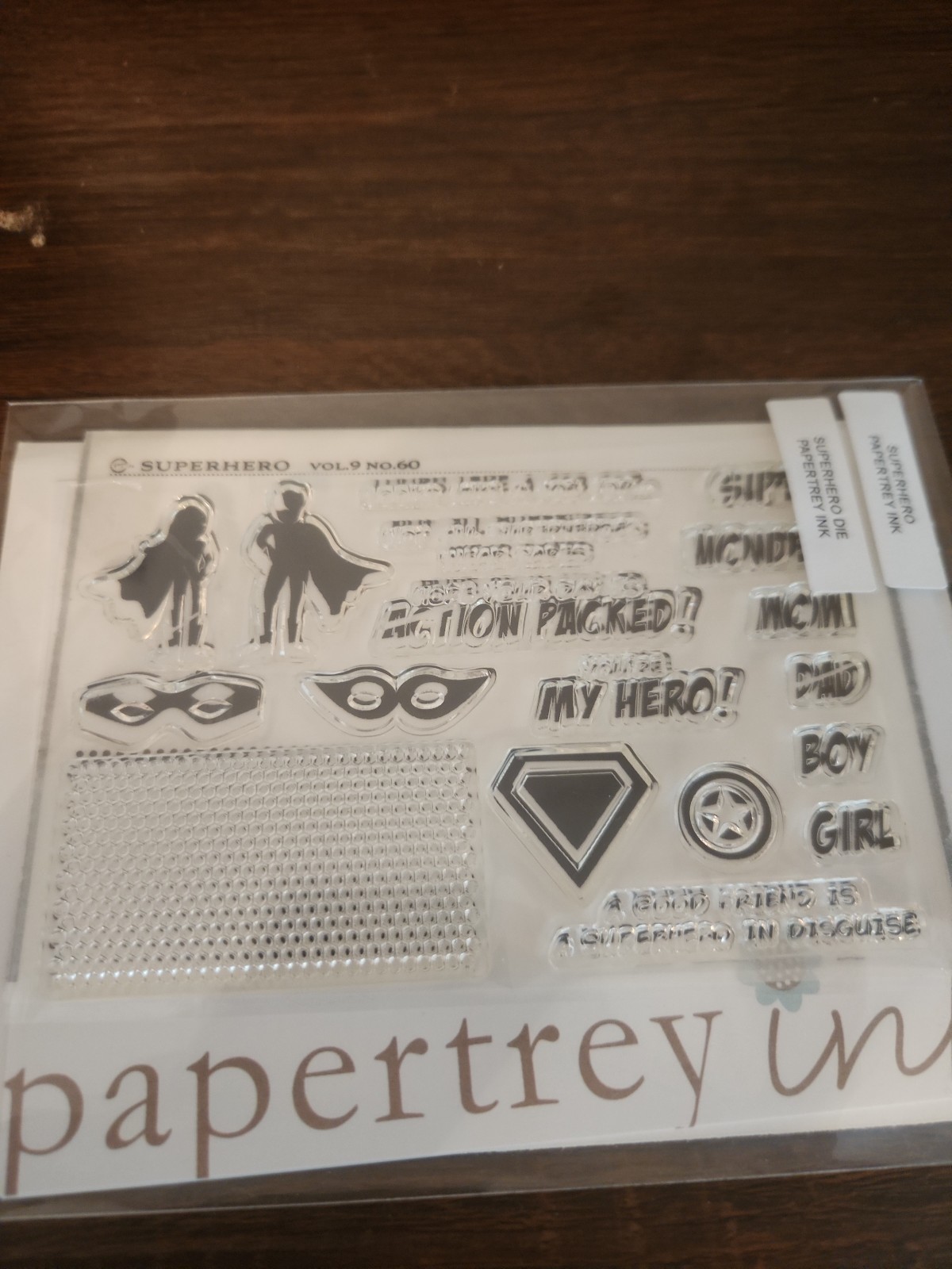 Papertrey Ink Superhero Stamp and Die Set