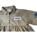 Buzz Aldrin Astronaut/NASA Brown Peplum Blouse or Costume w/ Outer Space Patches
