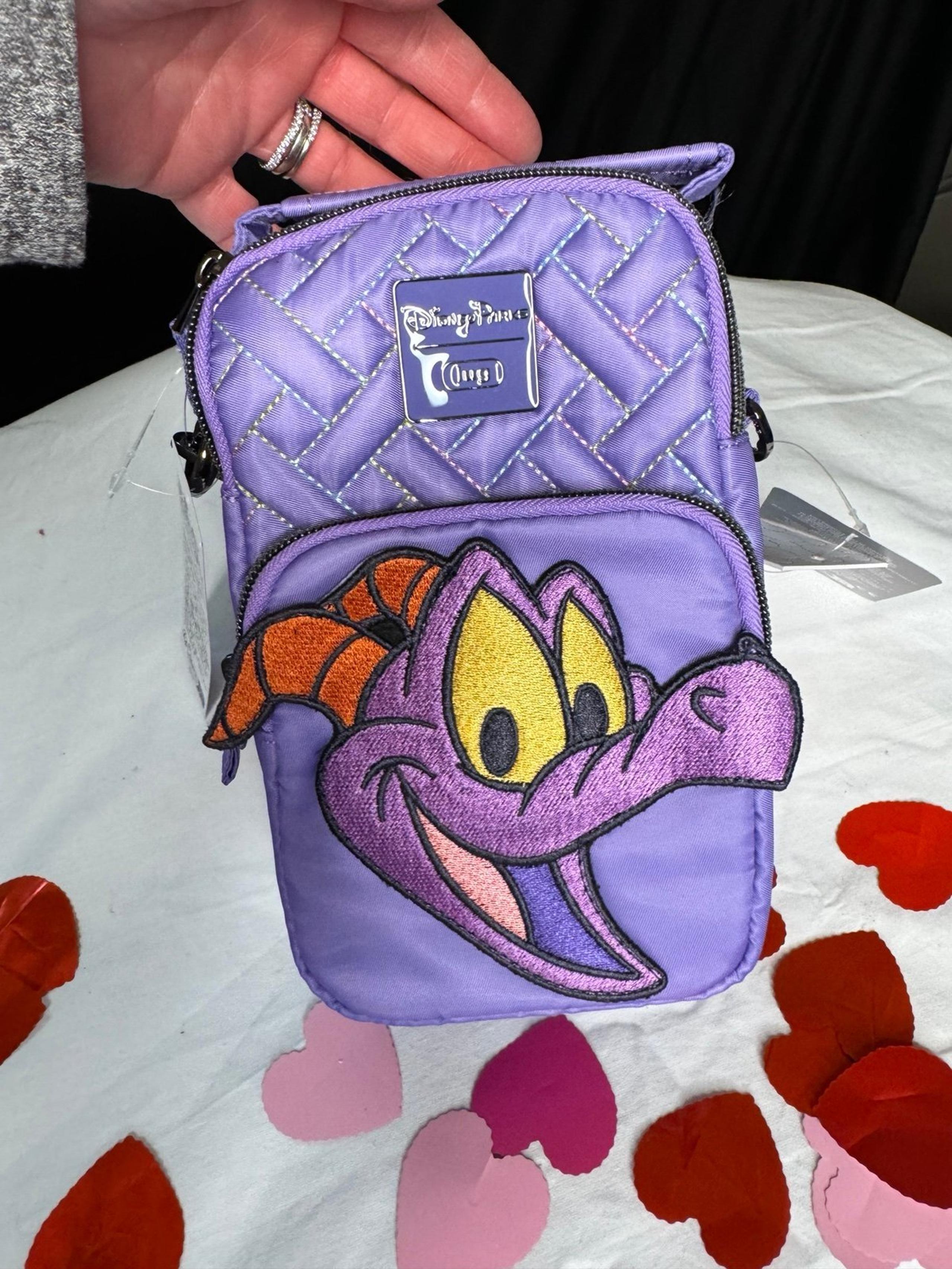 2024 Disney Epcot Festival of Arts Figment Lug Mini Skeeter Crossbody Bag NWT