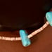 Vintage Native American Turquoise Heishi Shell & Turquoise Necklace