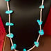 Vintage Native American Turquoise Heishi Shell & Turquoise Necklace
