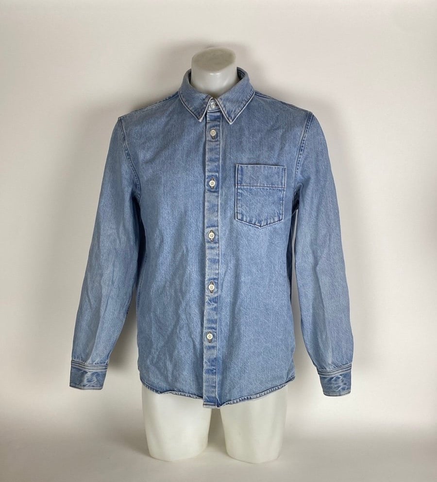 A.P.C. denim shirt button front long sleeve Size Size L