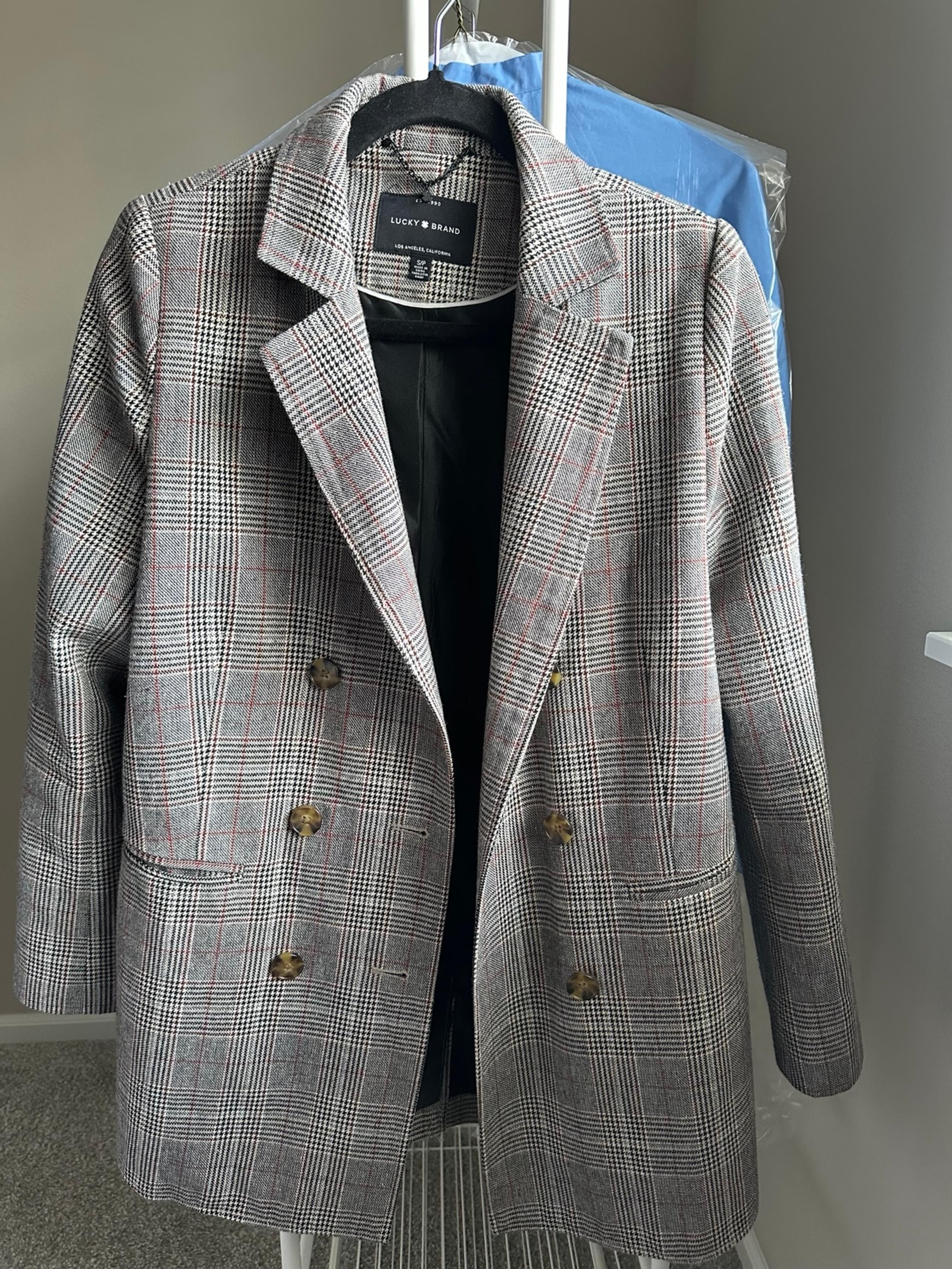Lucky Brand Plaid Blazer