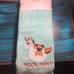 Pug and unicorn hand towels.