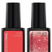 Sensationail Sensational Gel Polish Rose Gold Glitter Shimmer Orange Manicure