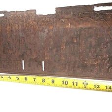 Vintage Florida License Plate Big Rustic 1925