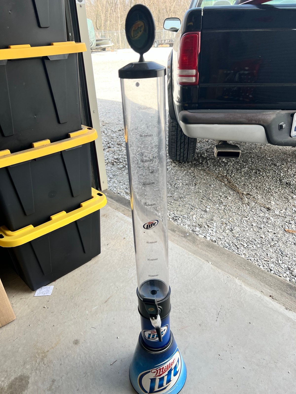 Miller Lite Tube Dispenser
