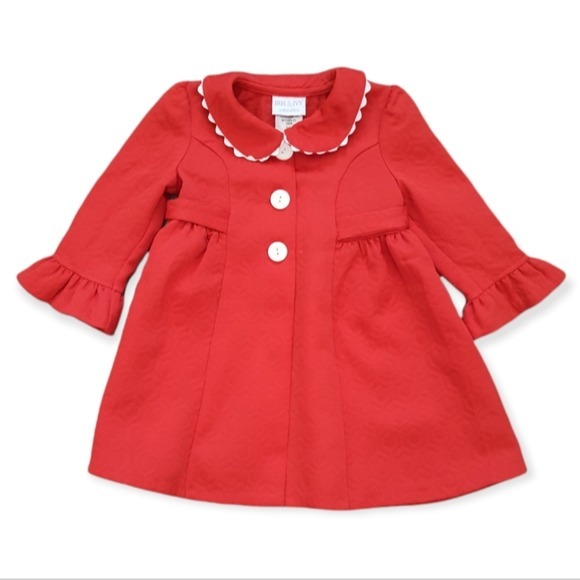 Iris & Ivy Baby Girl Red Coat