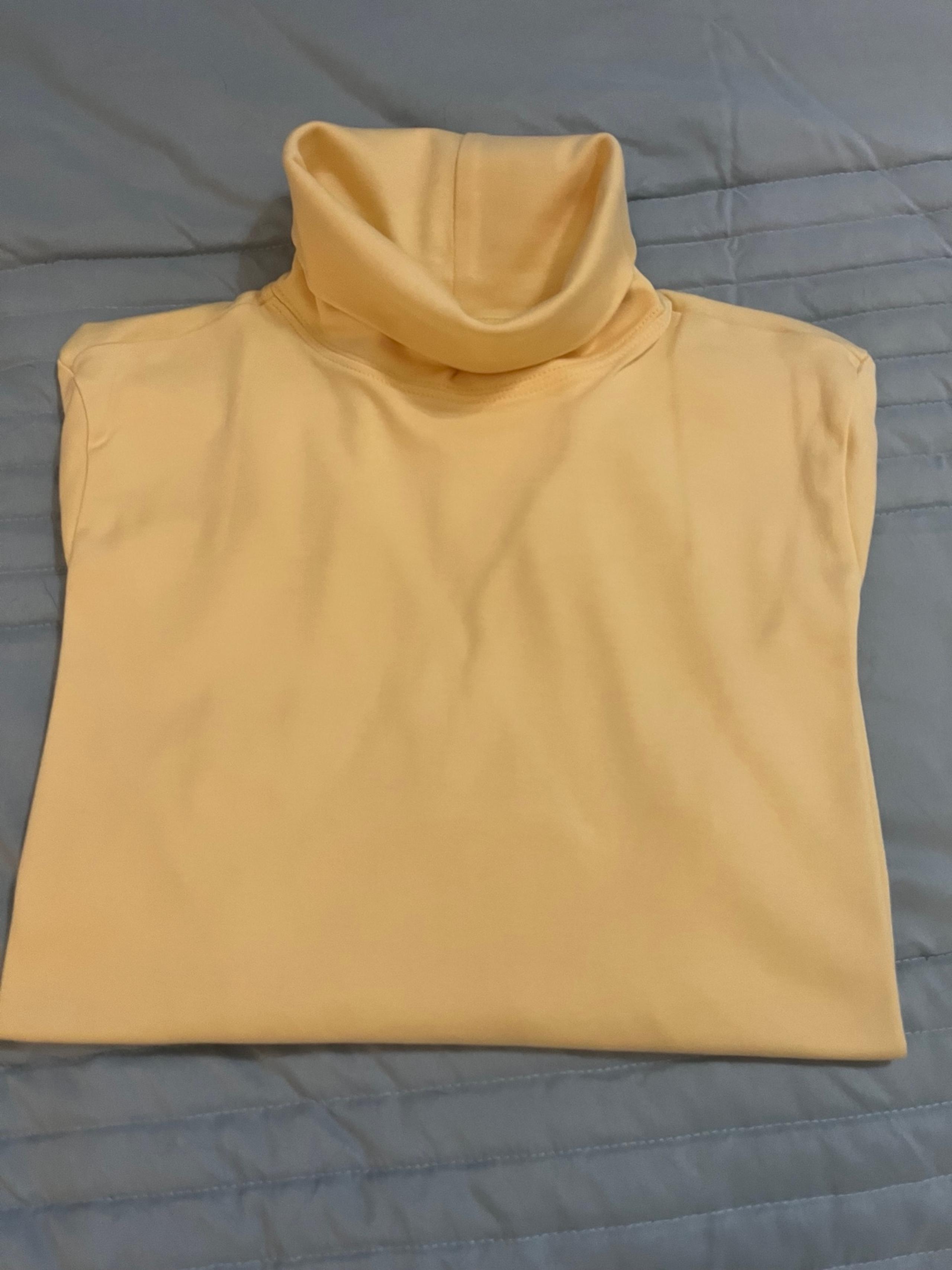 L.L.Bean size large yellow turtleneck top