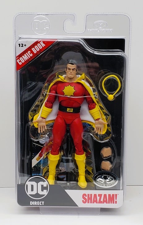 MCFARLANE DC Direct Page Punchers- SHAZAM (Platinum Edition)