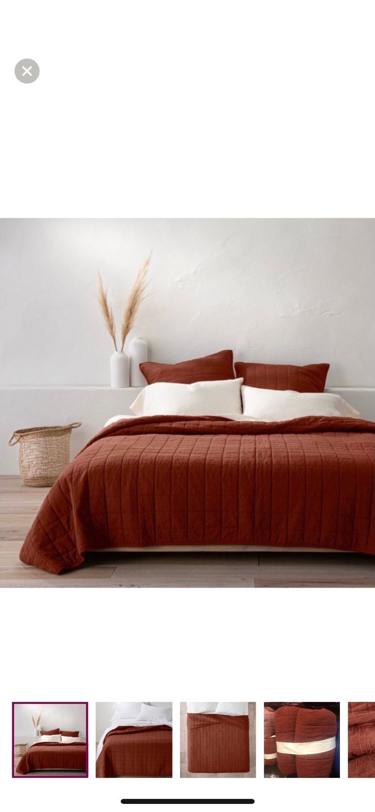 New Casaluna heavy weight quilt clay K plus