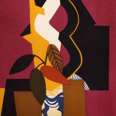 Minaux Original Litho. Bouquet d'automne