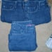 Riders by Lee Women's Blue Mid-rise Bootcut Insulated Jeans Size 14P Lot Of 3
