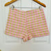 ZARA BARBIE BARBIECORE TWEED MINI SKORT SKIRT SHORTS SMALL