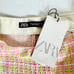 ZARA BARBIE BARBIECORE TWEED MINI SKORT SKIRT SHORTS SMALL