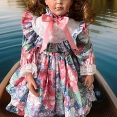 Rare Fayzan Spanos Porcelain Doll LE 052/200, 27 in, 2002