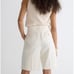 J. Crew High Rise Trouser Short City Twill Soft Ivory Tailored Classic US 4 NWT