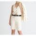 J. Crew High Rise Trouser Short City Twill Soft Ivory Tailored Classic US 4 NWT