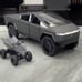 Die-cast Pull-back Pickup Truck Model with Alloy Mountain Bike – Doors Op