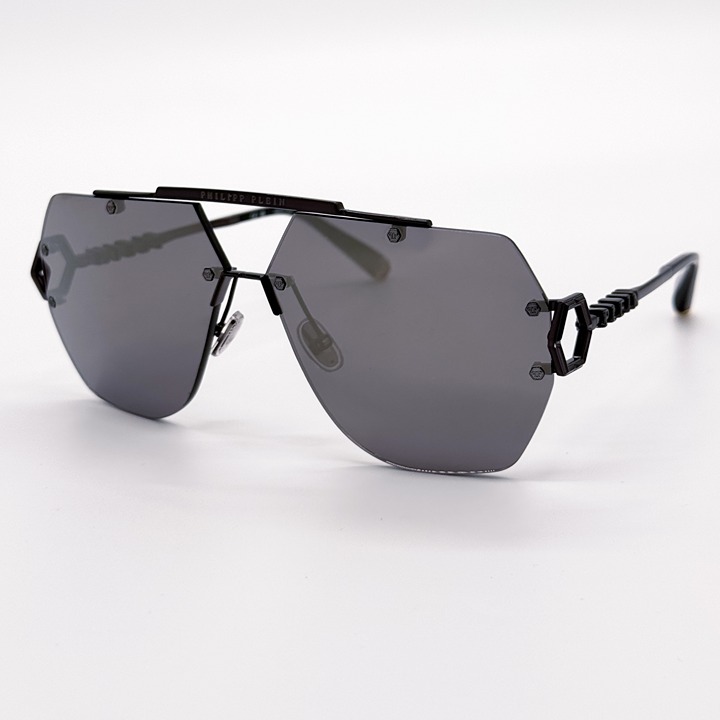 NEW PHILIPP PLEIN SLEEK SPP111 672X GREY UNISEX SUNGLASSES PHILIPP PLEIN