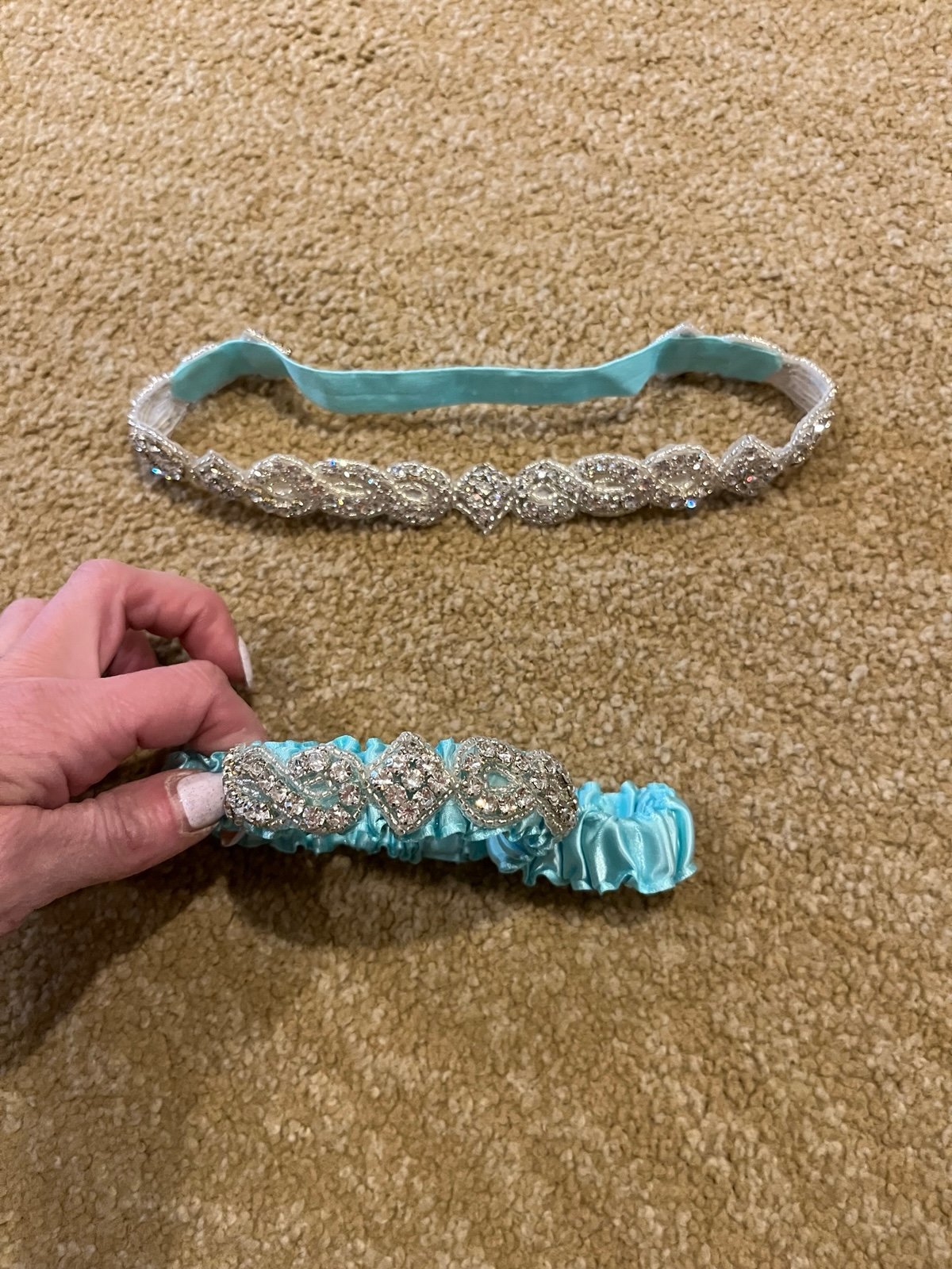 Swarovski Crystal headband/guarder set