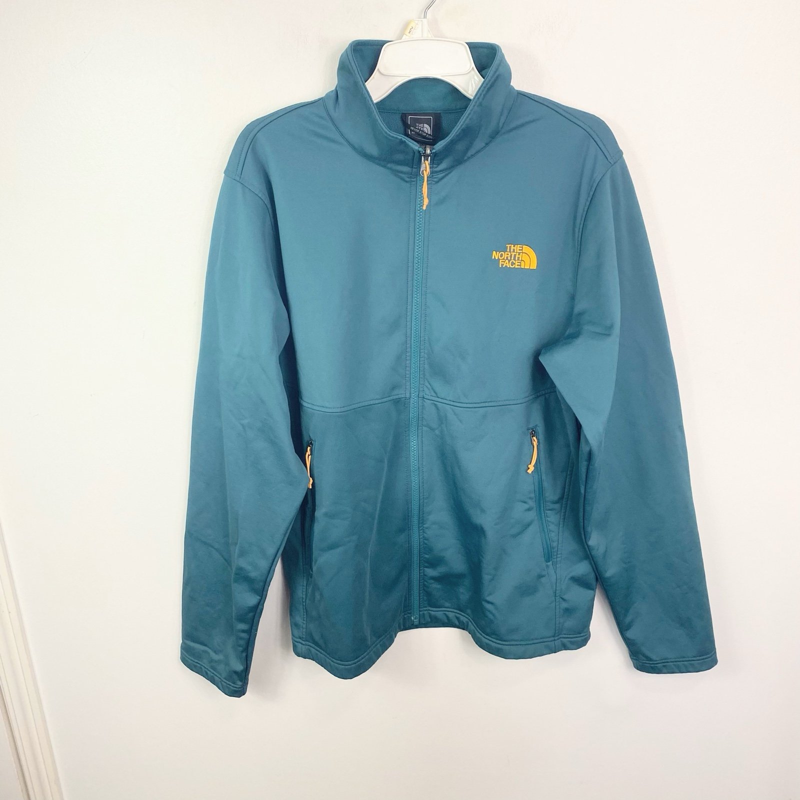 The North Face Teal Soft Shell Full Zip Up Jacket Men's Size L
