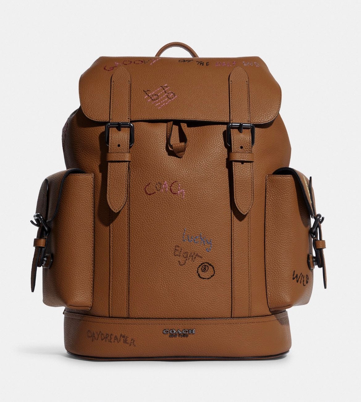 Coach Hudson Backpack With Diary Embroidery