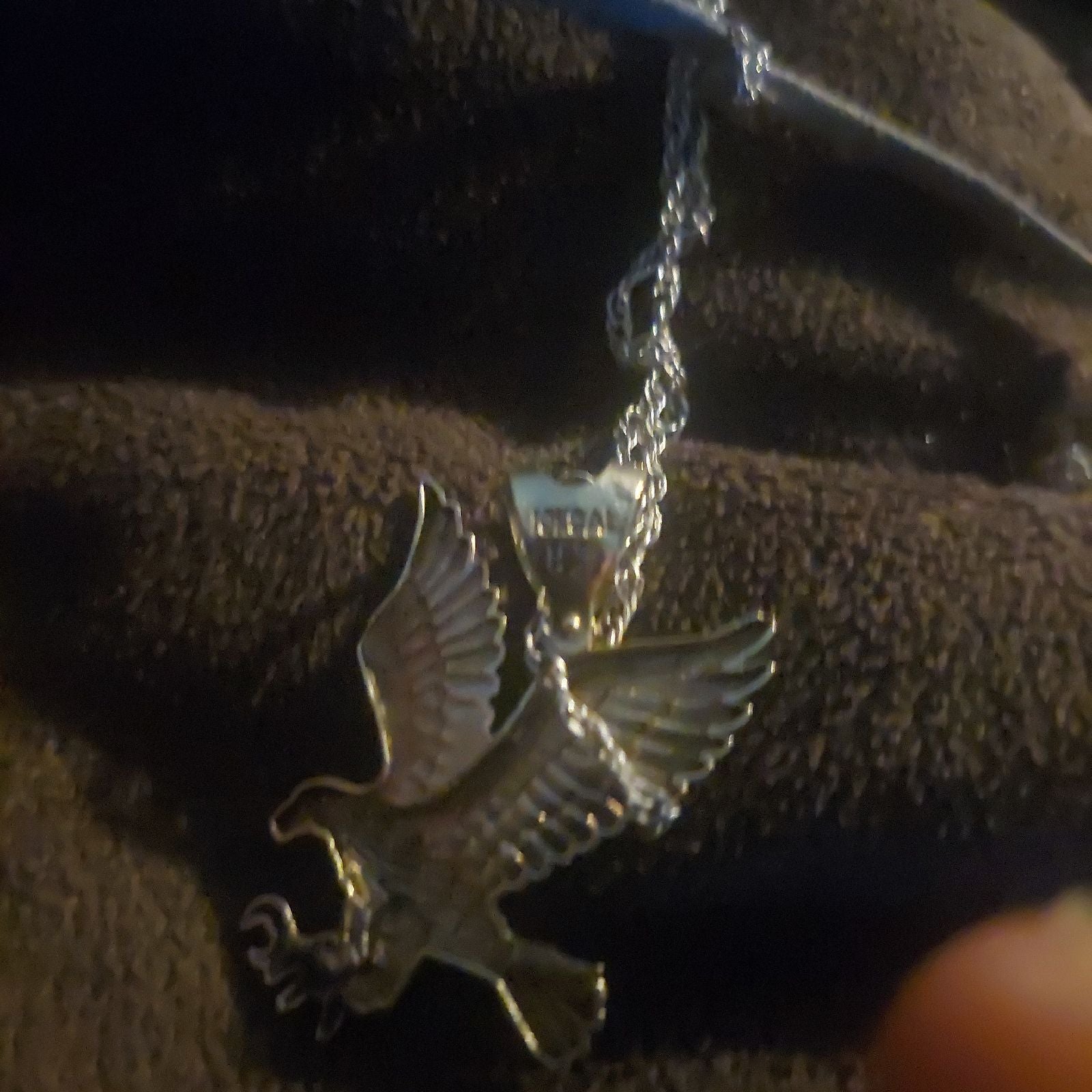Gold hawk charm 14k notplated